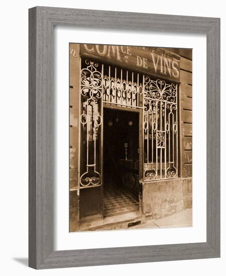 Grille de Marchand de Vins, Rue des Ciseaux-Eugène Atget-Framed Photographic Print