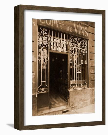 Grille de Marchand de Vins, Rue des Ciseaux-Eugène Atget-Framed Photographic Print