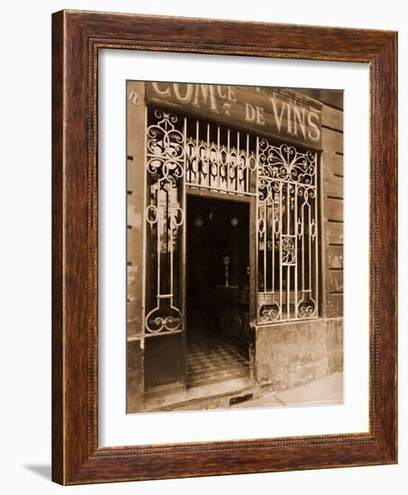 Grille de Marchand de Vins, Rue des Ciseaux-Eugène Atget-Framed Photographic Print