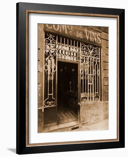 Grille de Marchand de Vins, Rue des Ciseaux-Eugène Atget-Framed Photographic Print