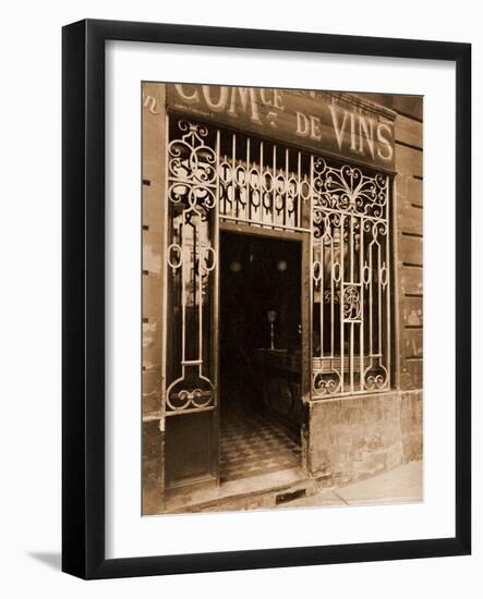 Grille de Marchand de Vins, Rue des Ciseaux-Eugène Atget-Framed Photographic Print