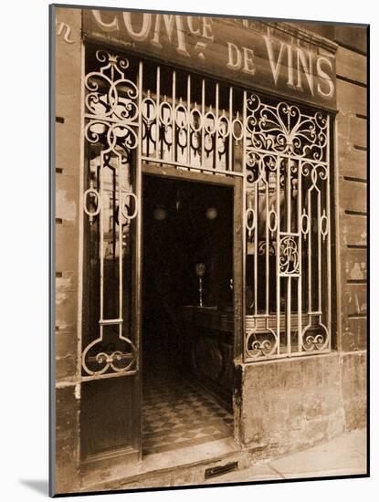 Grille de Marchand de Vins, Rue des Ciseaux-Eugène Atget-Mounted Photographic Print