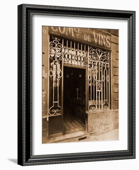 Grille de Marchand de Vins, Rue des Ciseaux-Eugène Atget-Framed Photographic Print