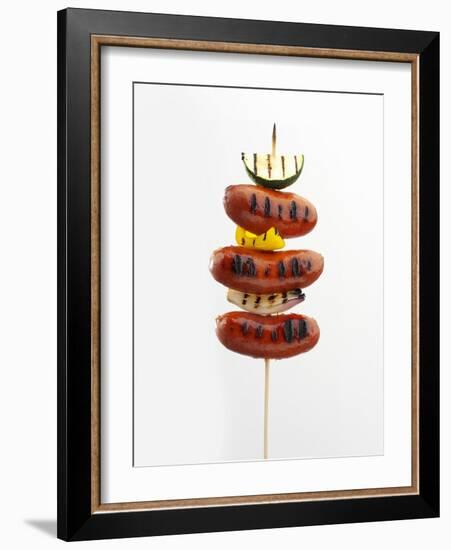 Grilled Sausage Kebab-Pepe Nilsson-Framed Photographic Print