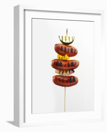 Grilled Sausage Kebab-Pepe Nilsson-Framed Photographic Print