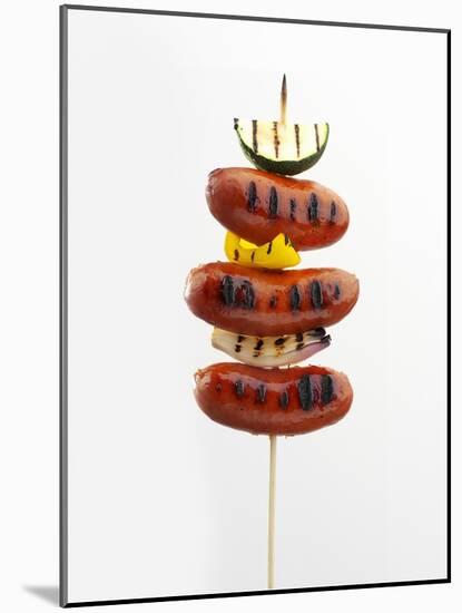 Grilled Sausage Kebab-Pepe Nilsson-Mounted Photographic Print