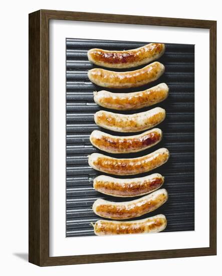 Grilled Sausages from Above-null-Framed Photographic Print