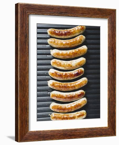 Grilled Sausages from Above-null-Framed Photographic Print