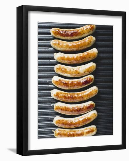 Grilled Sausages from Above-null-Framed Photographic Print