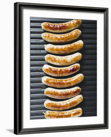 Grilled Sausages from Above-null-Framed Photographic Print