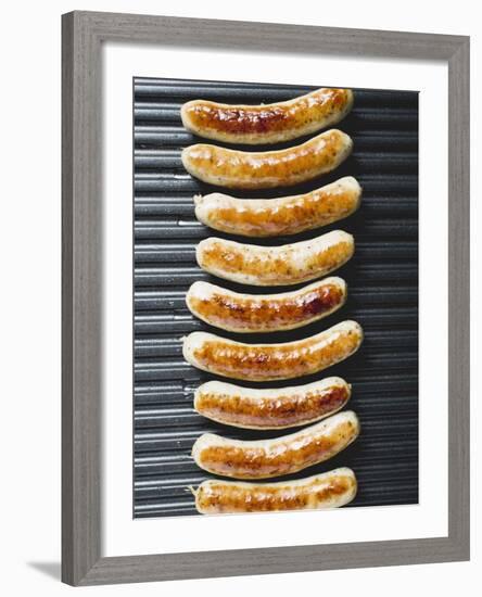 Grilled Sausages from Above-null-Framed Photographic Print