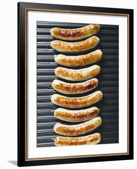 Grilled Sausages from Above-null-Framed Photographic Print