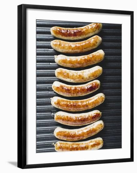 Grilled Sausages from Above-null-Framed Photographic Print