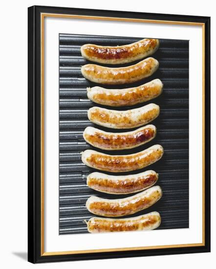 Grilled Sausages from Above-null-Framed Photographic Print