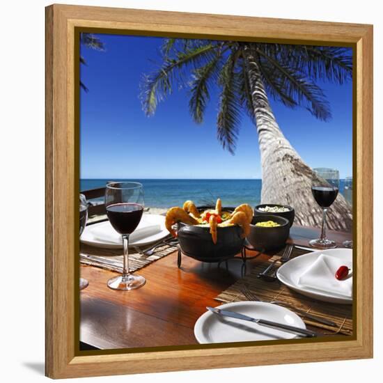 Grilled Shrimp-luiz rocha-Framed Premier Image Canvas