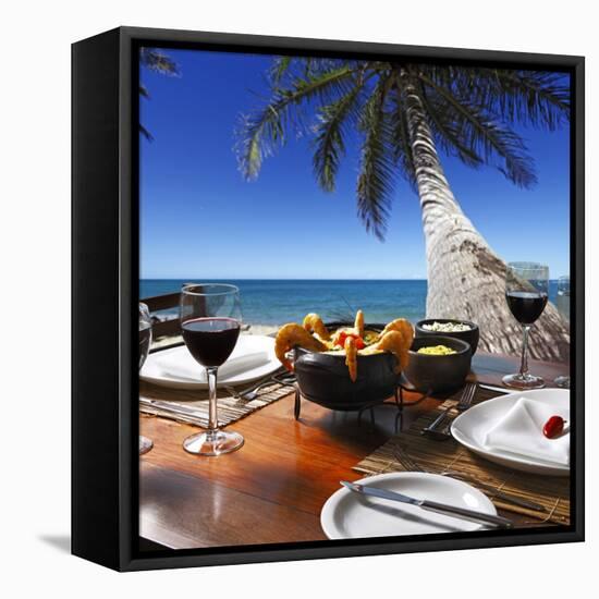 Grilled Shrimp-luiz rocha-Framed Premier Image Canvas