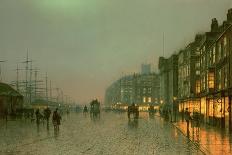 Liverpool Docks from Wapping, C.1870,-Grimshaw-Giclee Print