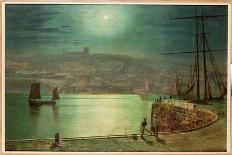 Liverpool Docks from Wapping, C.1870,-Grimshaw-Framed Premier Image Canvas