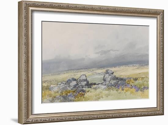 Grimspound, Dartmoor (Showing the Main Entrance from the South) , C.1895-96-Frederick John Widgery-Framed Giclee Print