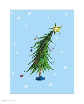 Grinch Collection II - Who-ville Christmas Tree (snow)' Art Print - Theodor  (Dr. Seuss) Geisel | Art.com