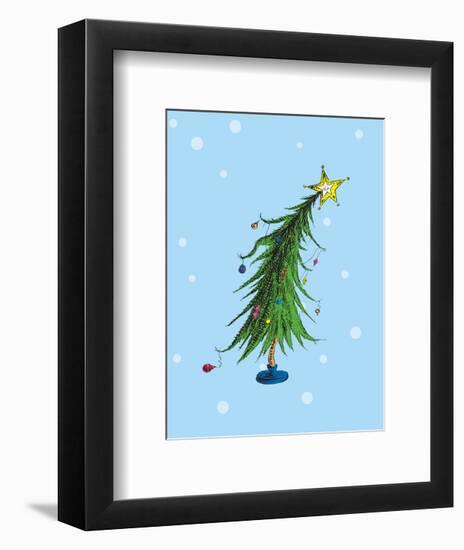 Grinch Collection II - Who-ville Christmas Tree (snow)-Theodor (Dr. Seuss) Geisel-Framed Art Print