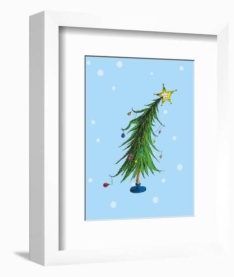 Grinch Collection II - Who-ville Christmas Tree (snow)-Theodor (Dr. Seuss) Geisel-Framed Art Print