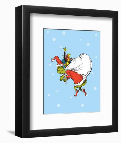 Grinch Collection III - He's a Mean One (snow)-Theodor (Dr. Seuss) Geisel-Framed Art Print