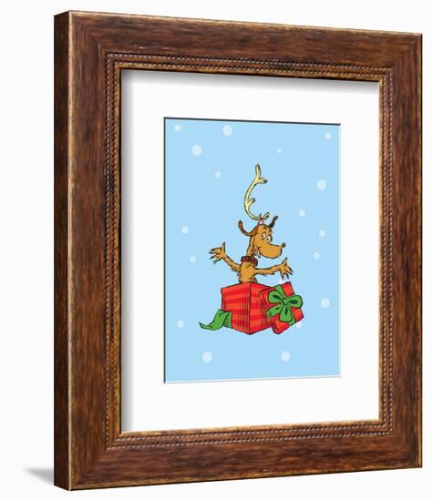 Grinch Collection IV - Max (snow)-Theodor (Dr. Seuss) Geisel-Framed Art Print