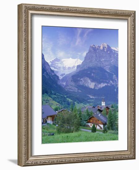 Grindelwald and the North Face of the Eiger, Jungfrau Region, Switzerland-Gavin Hellier-Framed Photographic Print