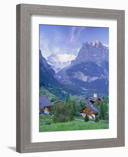 Grindelwald and the North Face of the Eiger, Jungfrau Region, Switzerland-Gavin Hellier-Framed Photographic Print