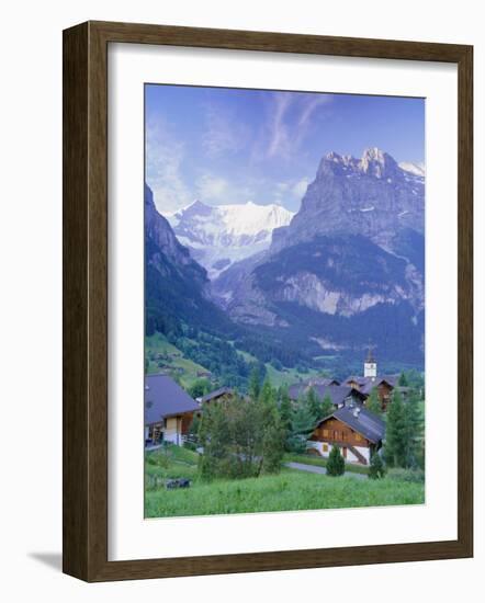 Grindelwald and the North Face of the Eiger, Jungfrau Region, Switzerland-Gavin Hellier-Framed Photographic Print