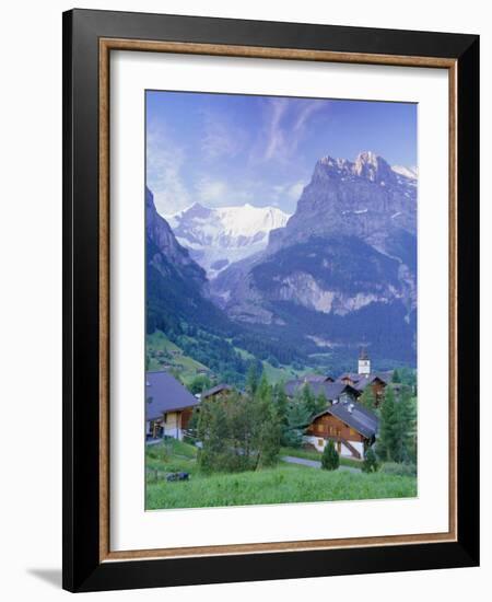 Grindelwald and the North Face of the Eiger, Jungfrau Region, Switzerland-Gavin Hellier-Framed Photographic Print