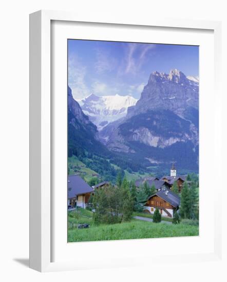 Grindelwald and the North Face of the Eiger, Jungfrau Region, Switzerland-Gavin Hellier-Framed Photographic Print