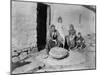 Grinding Grain in a Quern, Inishmurray, County Sligo, 1900-Robert John Welch-Mounted Giclee Print