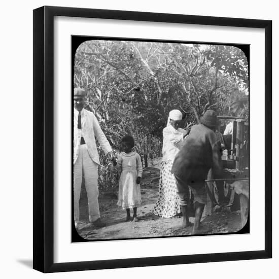 Grinding Sugar Cane, Brazil, Late 19th or Early 20th Century-null-Framed Photographic Print