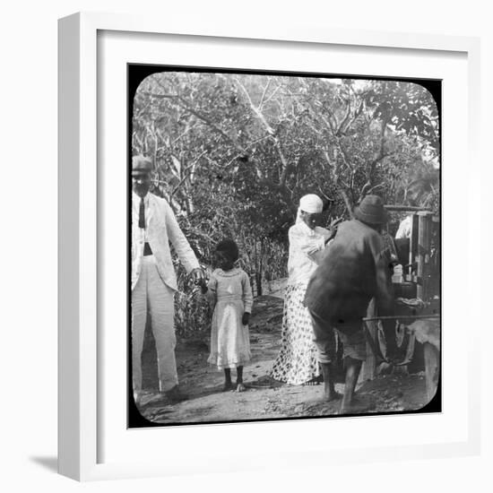 Grinding Sugar Cane, Brazil, Late 19th or Early 20th Century-null-Framed Photographic Print