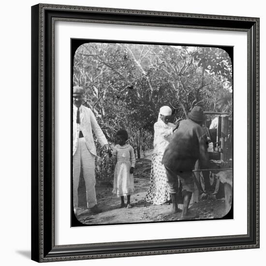 Grinding Sugar Cane, Brazil, Late 19th or Early 20th Century-null-Framed Photographic Print