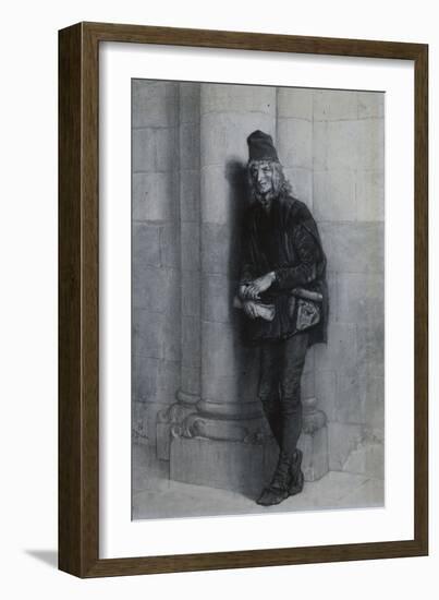 Gringoire, Illustration pour Notre-Dame de Paris de Victor Hugo-Gustave Brion-Framed Giclee Print