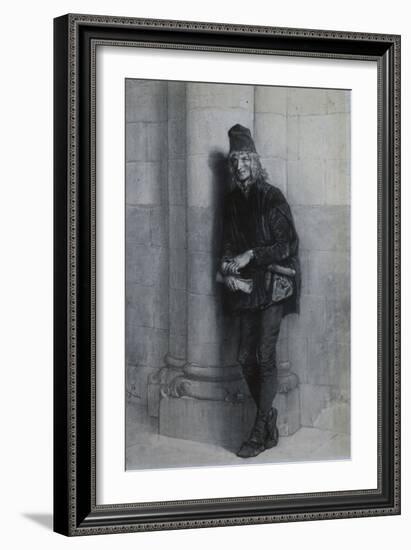 Gringoire, Illustration pour Notre-Dame de Paris de Victor Hugo-Gustave Brion-Framed Giclee Print