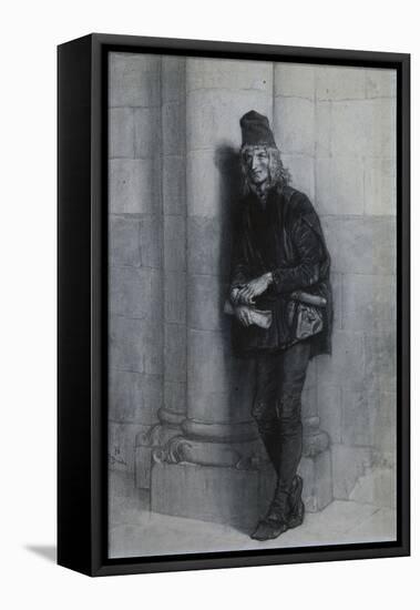 Gringoire, Illustration pour Notre-Dame de Paris de Victor Hugo-Gustave Brion-Framed Premier Image Canvas