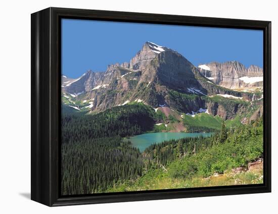 Grinnel Lake Below Mt Gould in Glacier National Park, Montana-Howard Newcomb-Framed Premier Image Canvas