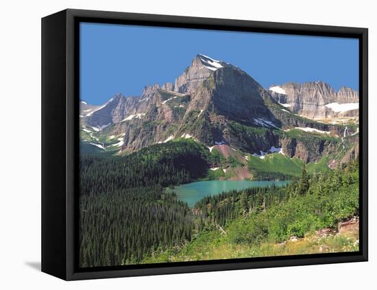 Grinnel Lake Below Mt Gould in Glacier National Park, Montana-Howard Newcomb-Framed Premier Image Canvas