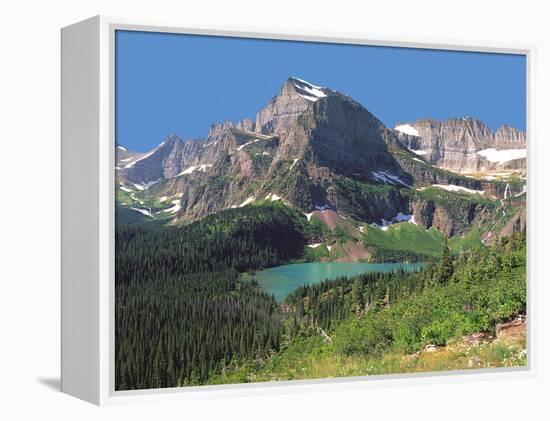 Grinnel Lake Below Mt Gould in Glacier National Park, Montana-Howard Newcomb-Framed Premier Image Canvas