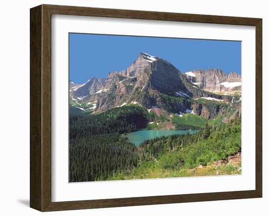 Grinnel Lake Below Mt Gould in Glacier National Park, Montana-Howard Newcomb-Framed Photographic Print