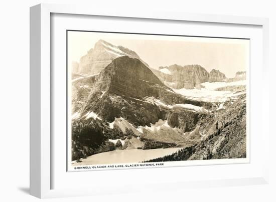 Grinnell Glacier and Lake-null-Framed Art Print