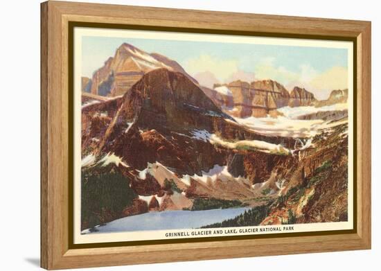 Grinnell Glacier, Glacier Park, Montana-null-Framed Stretched Canvas