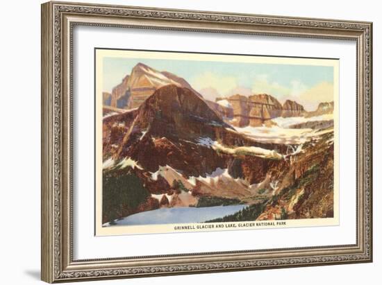 Grinnell Glacier, Glacier Park, Montana-null-Framed Art Print