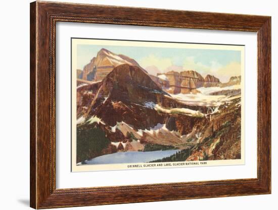 Grinnell Glacier, Glacier Park, Montana-null-Framed Art Print