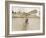 Grinning Cyclist Tries to Get His Glider Airborne at the Parc des Princes Stadium Paris-null-Framed Photographic Print