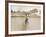 Grinning Cyclist Tries to Get His Glider Airborne at the Parc des Princes Stadium Paris-null-Framed Photographic Print